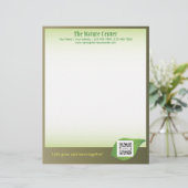 レターヘッドテンプレート自然センター レターヘッド (スタンド正面)