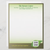 レターヘッドテンプレート自然センター レターヘッド (正面/裏面)