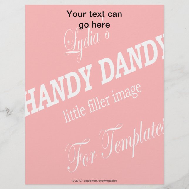 レターヘッドテンプレート (正面)