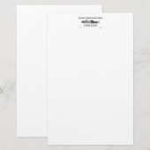 レターヘッド前部傾き 便箋 (正面/裏面)