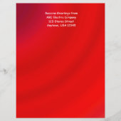 レターヘッド紙マッチ#10赤グラデーション封筒 (正面)