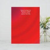 レターヘッド紙マッチ#10赤グラデーション封筒 (スタンド正面)