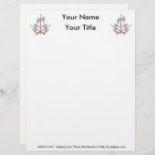 レターヘッド8.5" x 11" レターヘッド (正面/裏面)