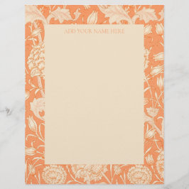 レターヘッド:ウィリアム・モリス：「ワイルド・チューリップ」 レターヘッド