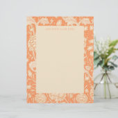 レターヘッド:ウィリアム・モリス：「ワイルド・チューリップ」 レターヘッド (スタンド正面)