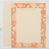 レターヘッド:ウィリアム・モリス：「ワイルド・チューリップ」 レターヘッド (正面/裏面)