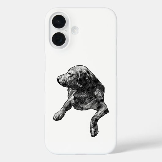 レターボックスの輝き、ラブラドールのドット柄 Case-Mate iPhoneケース (裏面)