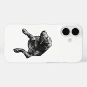 レターボックスの輝き、ラブラドールのドット柄 Case-Mate iPhoneケース (裏面 (横))