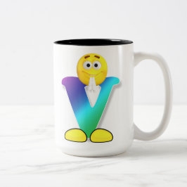 レターマグ ツートーンマグカップ