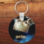 レタームービーポスター付きフクロウ キーホルダー (正面)