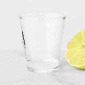 レターモノグラムテンプレートエレガントミニマモダンリスト ショットグラス (右)