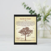 レター感謝してい·ママとパパ サンキューカード (スタンド正面)