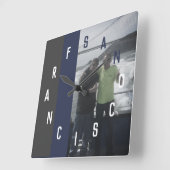レター番号 スクエア壁時計 (傾斜)
