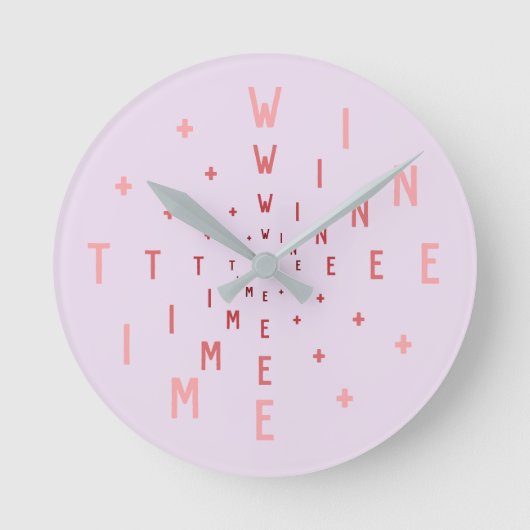 レター番号 ラウンド壁時計 (正面)