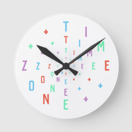 レター番号 ラウンド壁時計