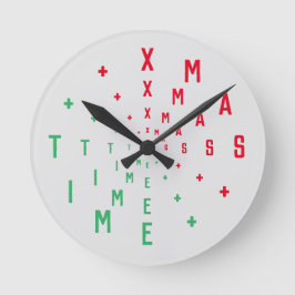 レター番号 ラウンド壁時計