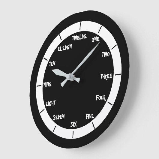 レター番号 ラージ壁時計 (傾斜)