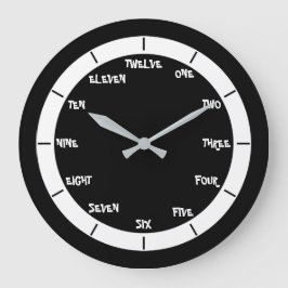 レター番号 ラージ壁時計