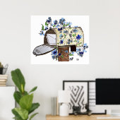 レター配信メールボックスアート ポスター (ホームオフィス)