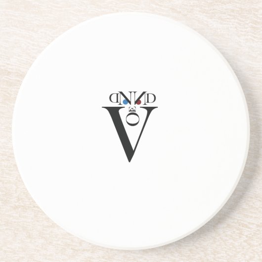 レター顔コースター コースター (正面)