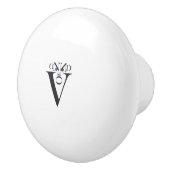 レター顔セラミックノブ セラミックノブ (右)