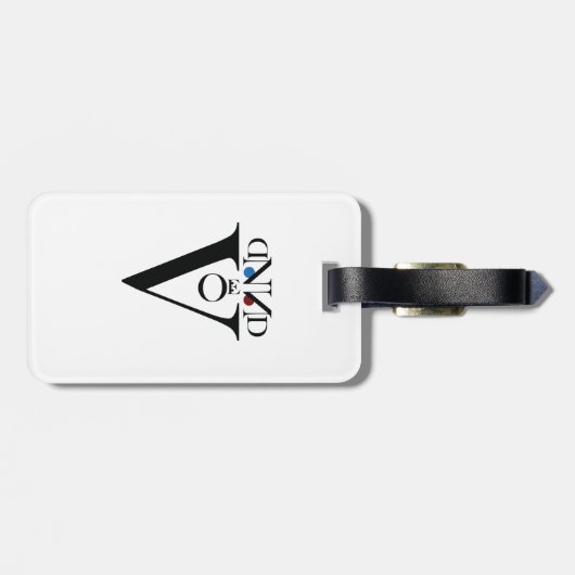 レター顔ラゲッジタグ付き/レザーストラップ ラゲッジタグ (裏面横)