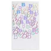 レター・コンフェッティ "B" スモールペーパーバッグ (裏面)