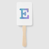 レター・コンフェッティ "E" ハンドファン (裏面)