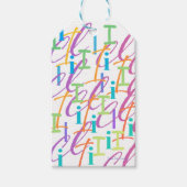 レター コンフェッティ "I" ギフトタグ (正面)