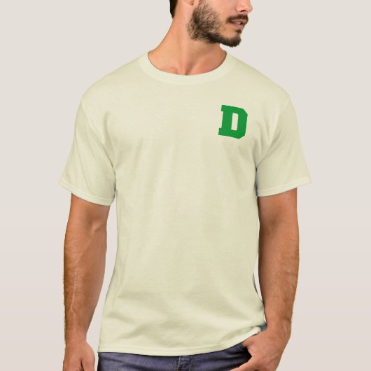 レター プライド D グリーン Tシャツ (正面)