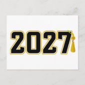 レター・マン 2027年卒業式 ポストカード (正面)
