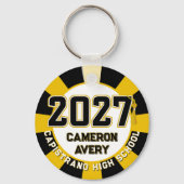 レター・マン 2027年 クラス フォト 卒業 キーホルダー (正面)