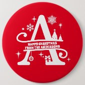 レターAモノグラムイニシャル名挨拶 缶バッジ (正面)