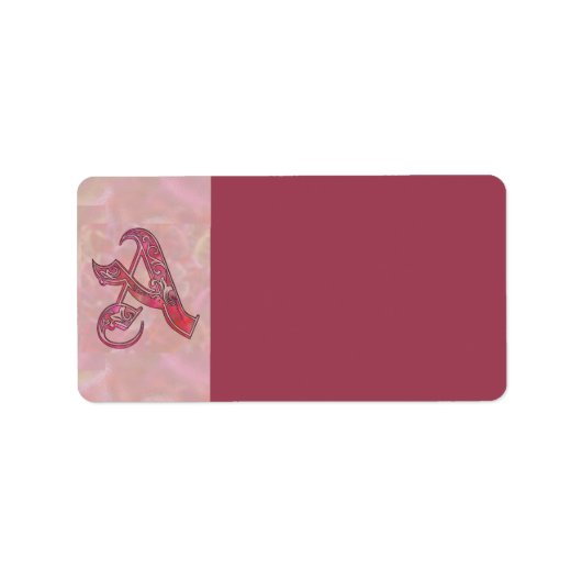 レターA住所 シール (正面)