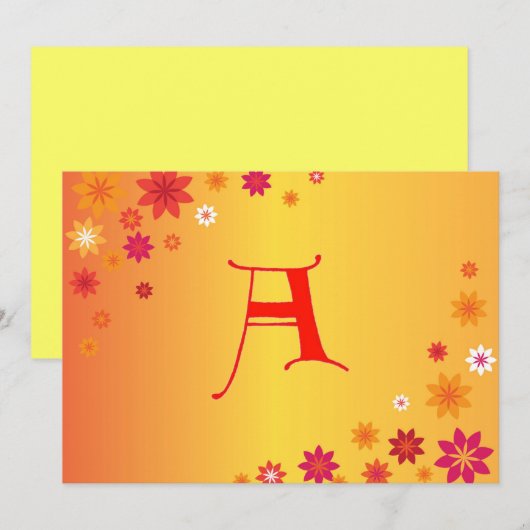 レターA招待状 招待状 (正面/裏面)