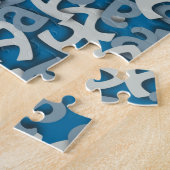 レターA青 ジグソーパズル (側面)