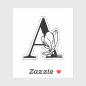 レターA -バラ シール (シート)