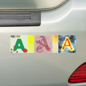 レターA バンパーステッカー (車上)