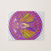 レターA、ロカラフルゴ文字デザイン ジグソーパズル (横)