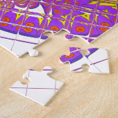 レターA、ロカラフルゴ文字デザイン ジグソーパズル (側面)