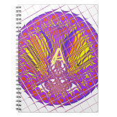 レターA、ロカラフルゴ文字デザイン ノートブック (正面)