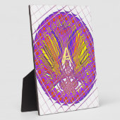 レターA、ロカラフルゴ文字デザイン フォトプラーク (側面)