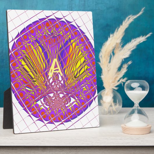 レターA、ロカラフルゴ文字デザイン フォトプラーク (側面)