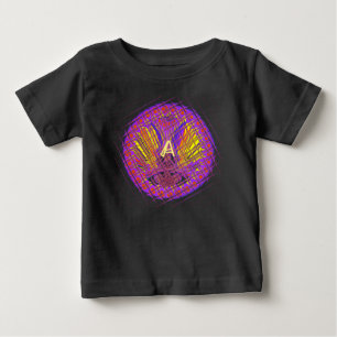 レターA、ロカラフルゴ文字デザイン ベビーTシャツ