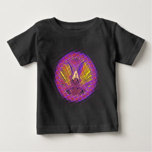 レターA、ロカラフルゴ文字デザイン ベビーTシャツ