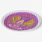 レターA、ロカラフルゴ文字デザイン ペーパープレート (アングル)