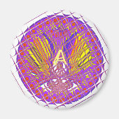 レターA、ロカラフルゴ文字デザイン マグネット (正面)