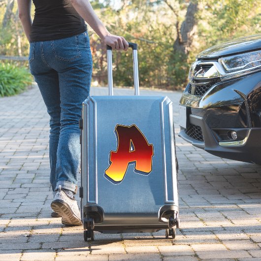 レターA – 炎 シール (スーツケースインサイチュ)