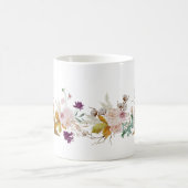 レターA -金ゴールドフローラシスター同僚へのギフトbff コーヒーマグカップ (中央)