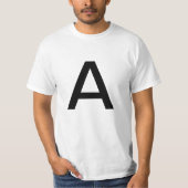 レターA Tシャツ (正面)